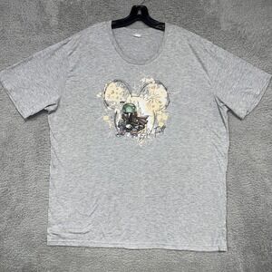 Star Wars Boba Fett Mickey Mouse Disney T Shirt Mens Sz 3XL XXXL Gray Tee